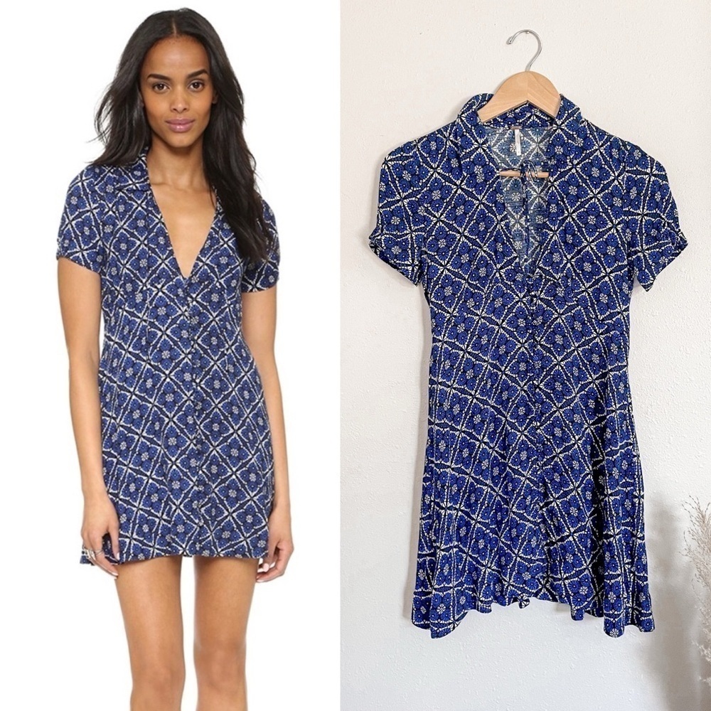 Free People | Melody Onyx Kaleidoscope Whimsigoth Boho Dress